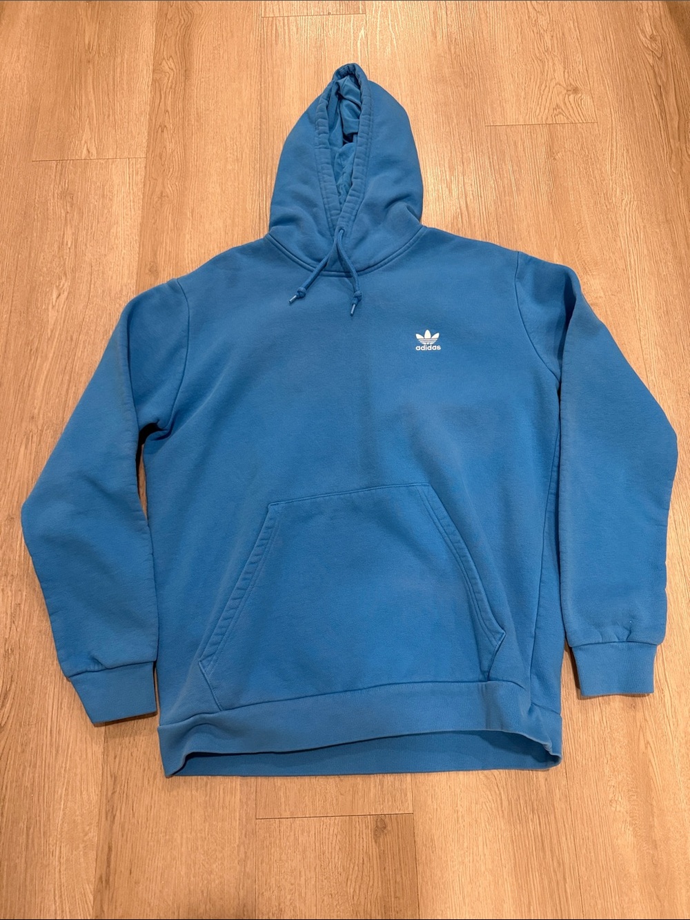 adidas Blue Trefoil Hooded Sweatshirt